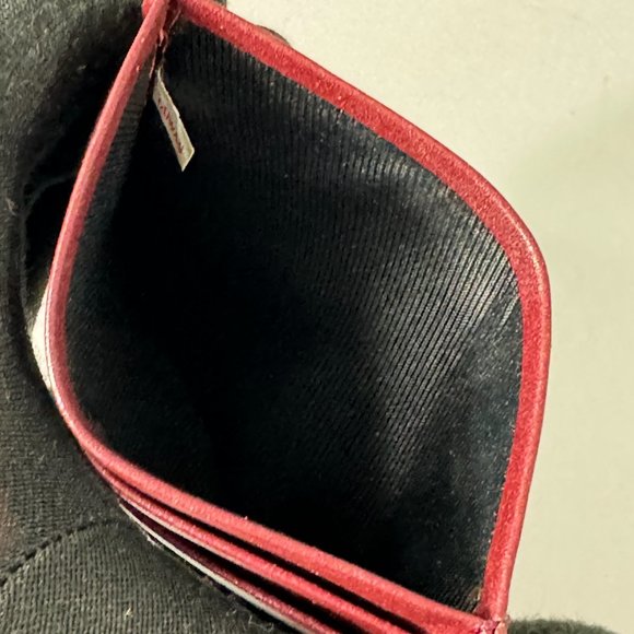 Authentic Vintage Dior Burgundy Leather Card Holder/Purse - Picture 8 of 13